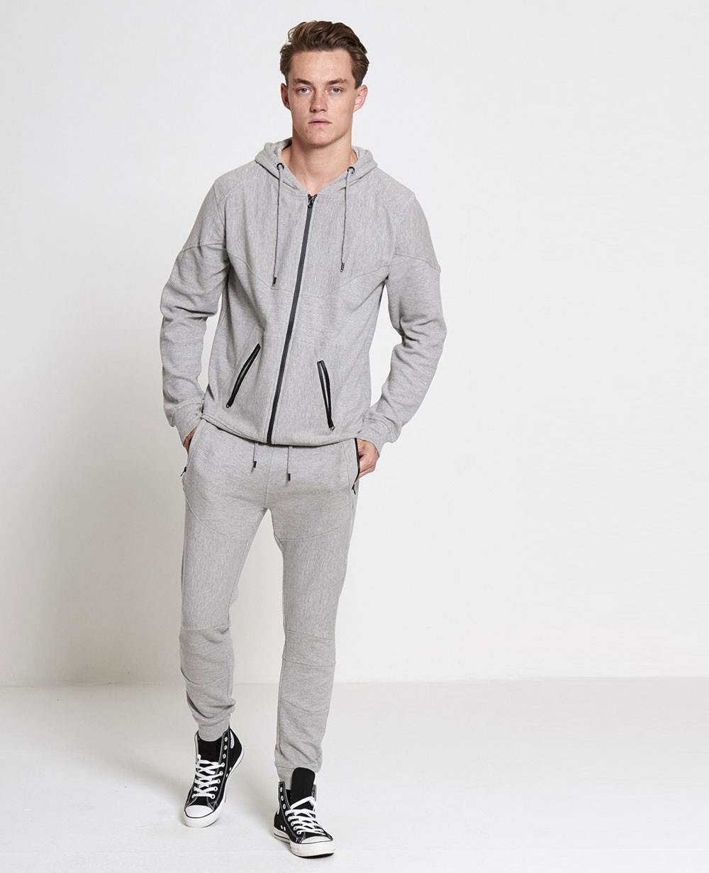 Mens ribbed tracksuit clearance